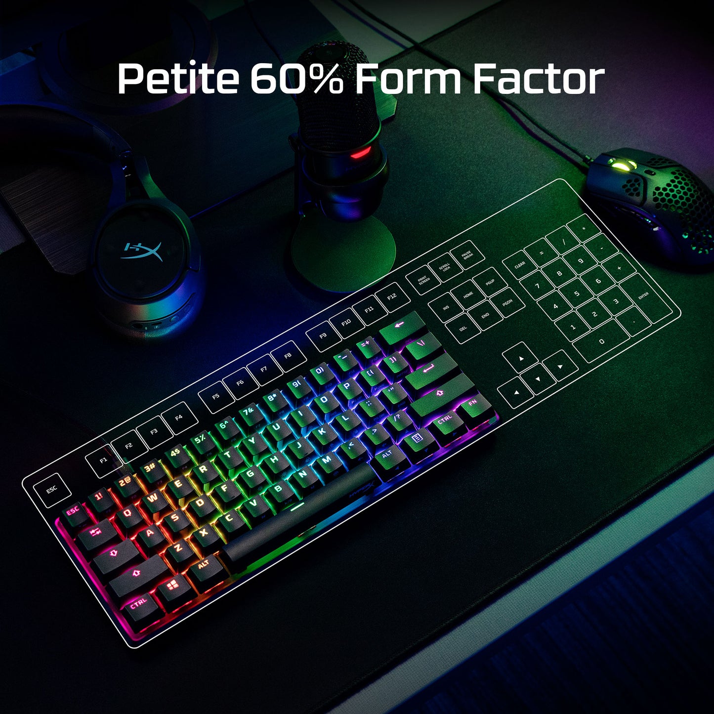 HyperX 60 Alloy Origins AQU Gaming Keyboard
