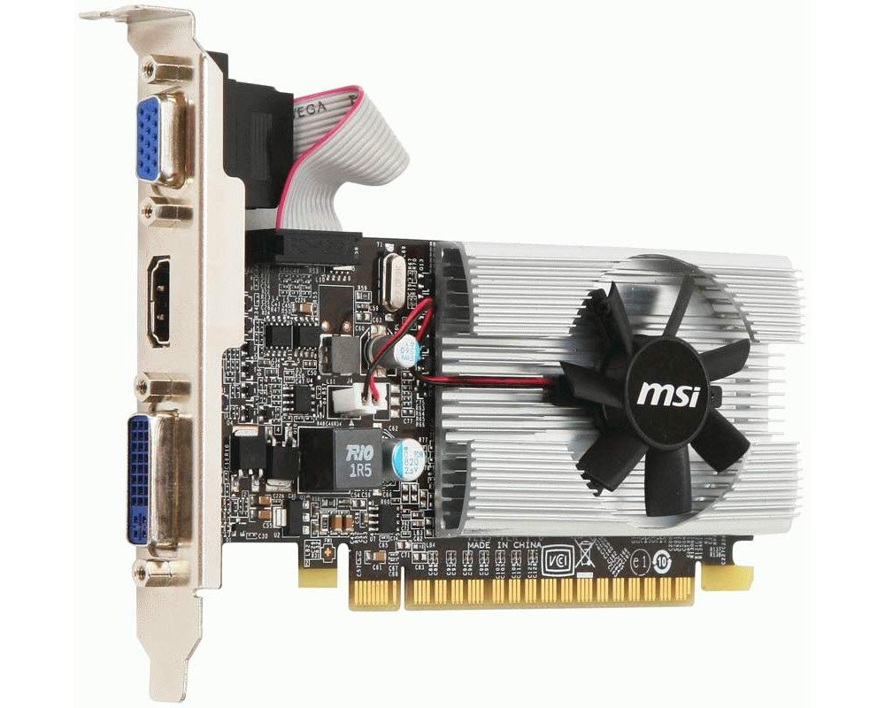 MSI Geforce 210 1024 MB DDR3 PCI-Express 2.0 Graphics Card MD1G/D3