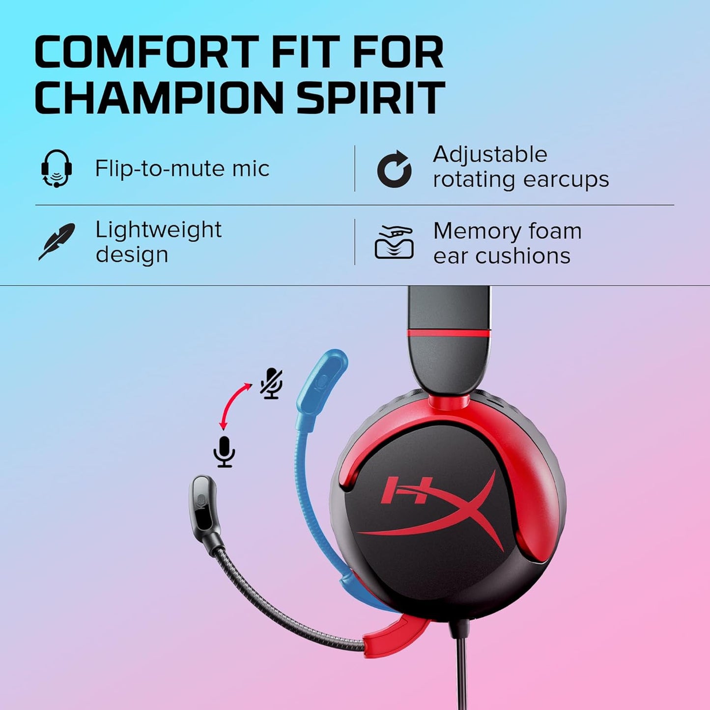 HyperX Cloud Mini Gaming Headset - Black/Red