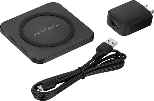 Insignia 5 W Qi Certified Wireless Charging Pad for Android/iPhone - Black