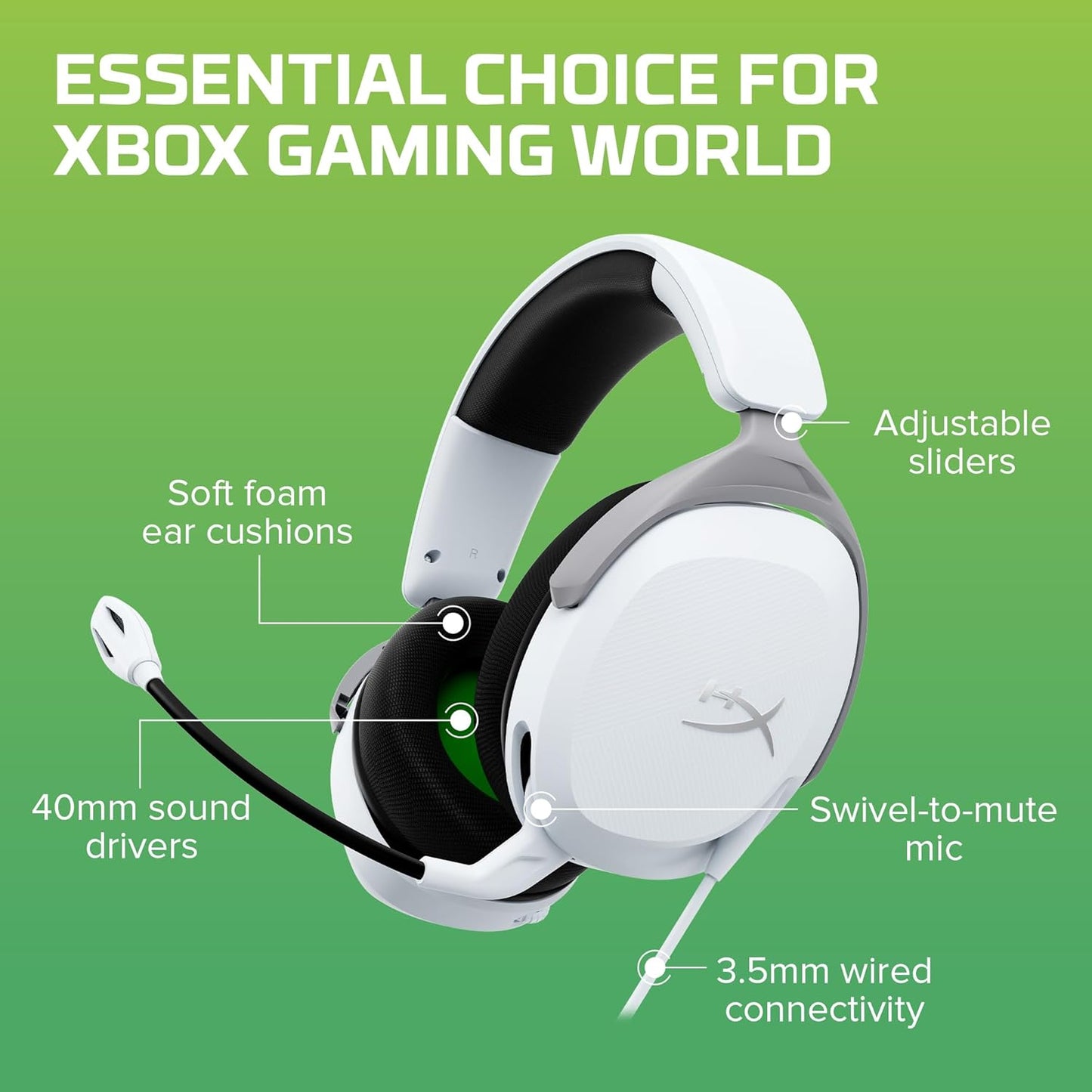 HyperX CloudX Stinger 2 Core - Gaming Headset for Xbox
