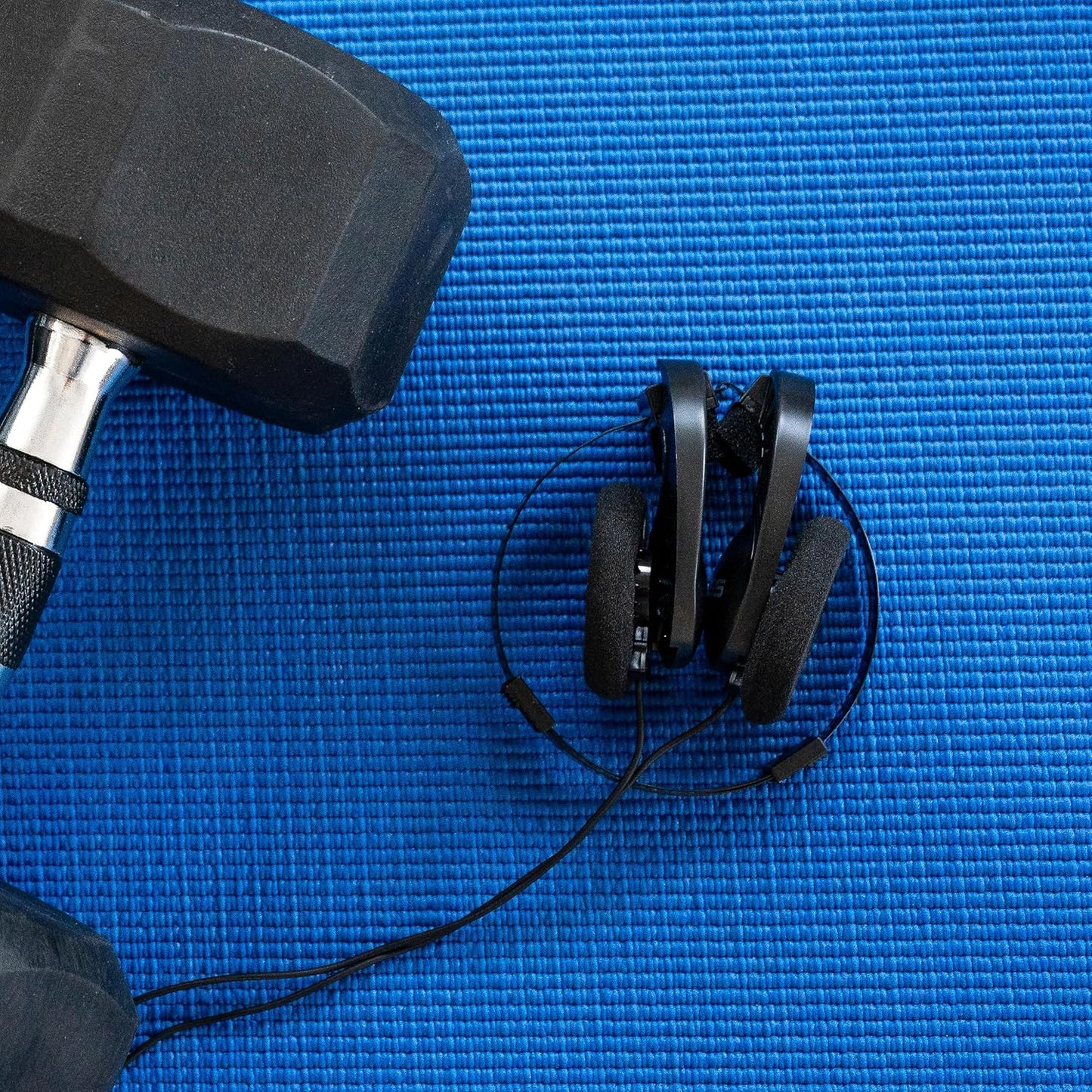 Koss SportaPro On-Ear Stereo Headphones, 3.5mm Plug, Lightweight, Unique Folding Design, Black