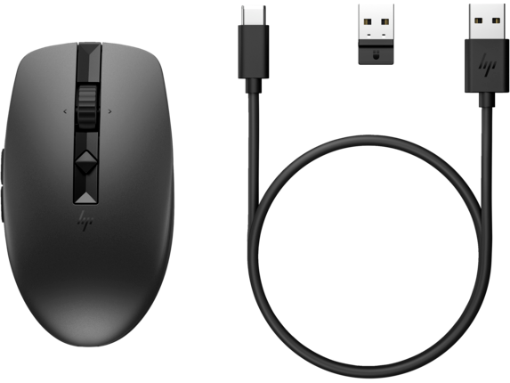 HP 710 Rechargeable Silent Bluetooth Mouse - Black