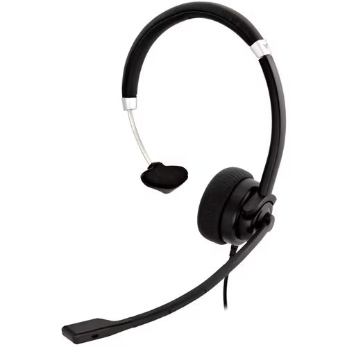 V7 HU411 Deluxe Wired USB Mono Headset with Boom Mic