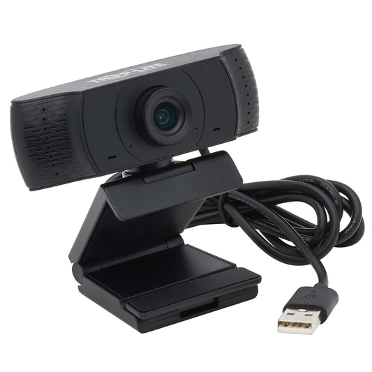 Tripp Lite USB Webcam with Microphone Web Camera for Laptops and Desktop PCs USB Camera, Computer Camera 1080p