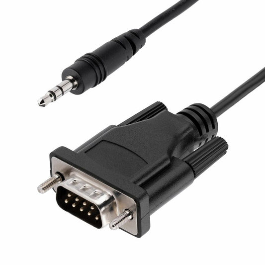 StarTech.com 3ft (1m) DB9 to 3.5mm Serial Cable for Serial Device Configuration, RS232 DB9 Male to 3.5mm for Calibrating via Audio Jack