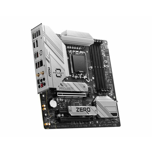 MSI B760M PROJECT ZERO Desktop Motherboard - Intel B760 Chipset - Socket LGA-1700 - Micro ATX
