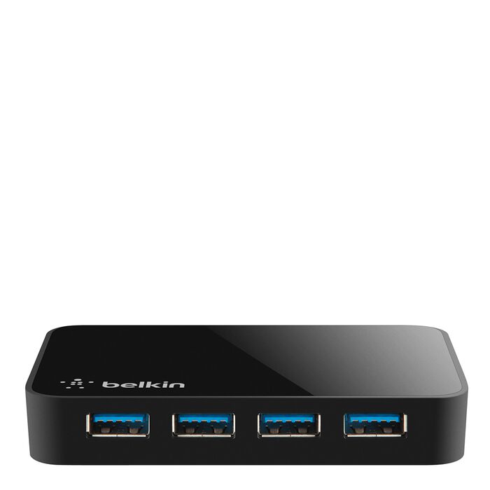Belkin SuperSpeed USB 3.0 4-Port Hub - Black