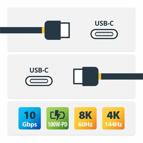StarTech.com 3ft (1m) Rugged Right Angle USB-C Cable