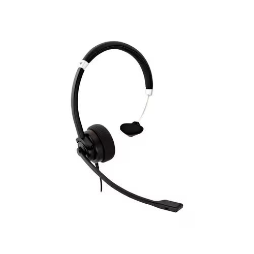 V7 HU411 Deluxe Wired USB Mono Headset with Boom Mic