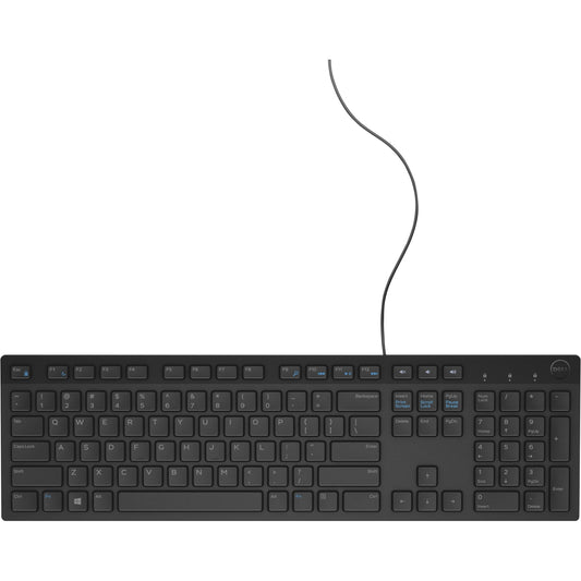 Dell KB216 Multimedia USB Wired Keyboard - Black