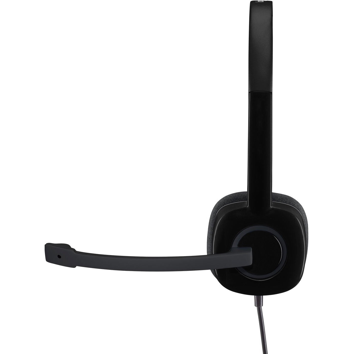 Logitech H151 Stereo Headset with Rotating Boom Mic (Black) - Stereo