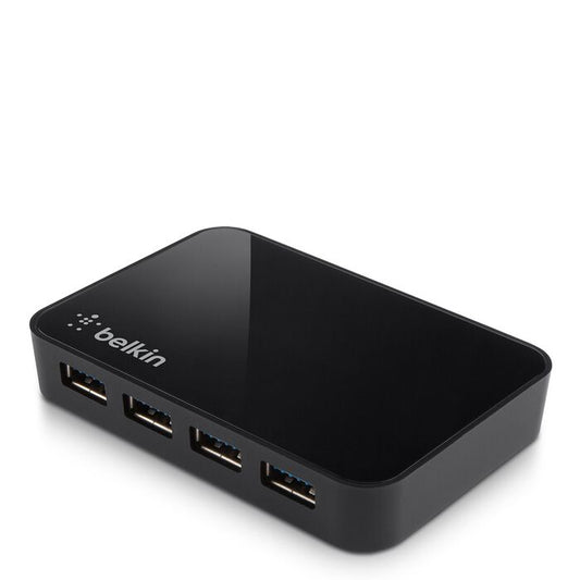Belkin SuperSpeed USB 3.0 4-Port Hub - Black