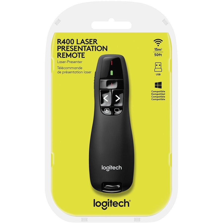 Logitech R400 Wireless Presenter with Laser Pointer