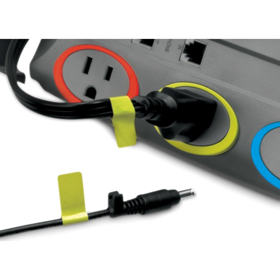 Kensington SmartSockets Surge Strip, 370 Joules, 6' Cord, 6 Power & 1 Phone Outlet, Color Coded