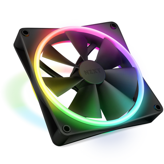 NZXT F140 RGB Duo 140mm PC Fan (Black)