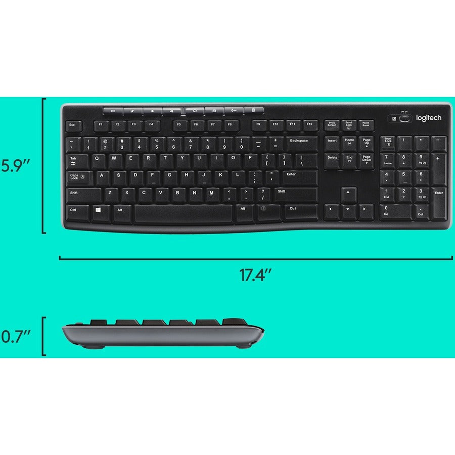 Logitech MK270 Wireless Keyboard Mouse Combo