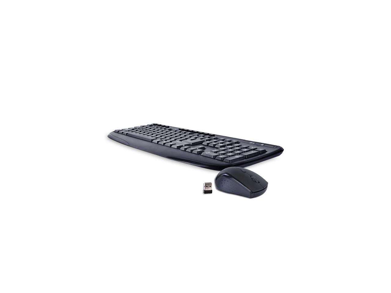 Bornd Wireless Keyboard & Mouse Combo, Black