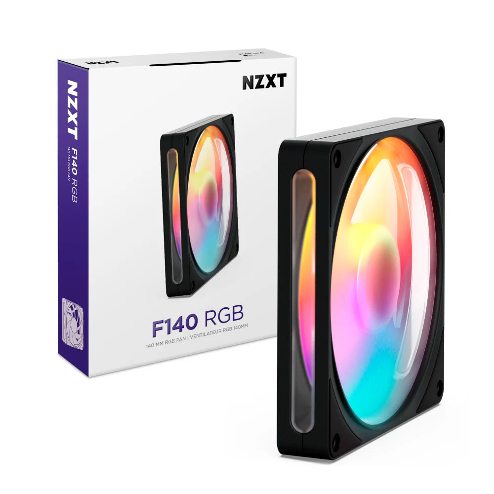 NZXT F140 140mm RGB PC Fan (Black)