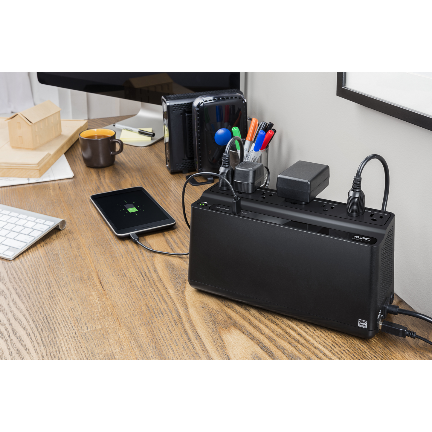 APC UPS Battery Backup and Surge Protector, 600VA Backup Battery Power Supply with USB Charger Port