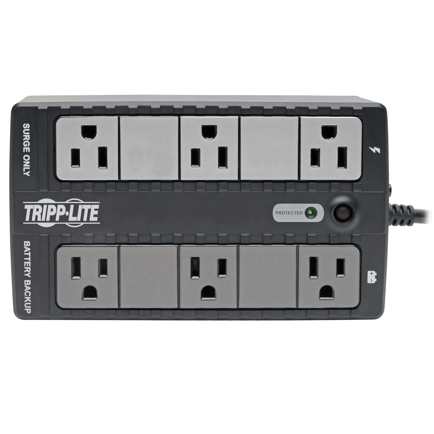 Tripp Lite UPS 350VA 210W Desktop Wall Mount PC / MAC Battery Back Up Compact 50/60Hz 120V 6 Outlets 5-15P - Mini Desktop - 110 V AC Input - 120 V AC Output