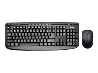 Bornd Wireless Keyboard & Mouse Combo, Black