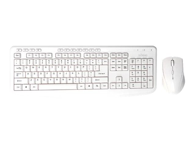 Bornd Wireless Keyboard & Mouse Combo, White