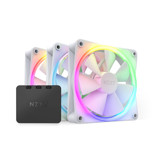 NZXT F120 RGB 120mm PC Fan 3-pack (White)