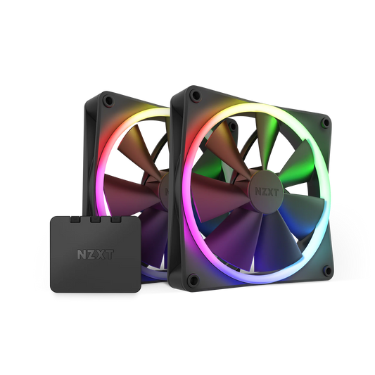 NZXT F140 RGB 140mm PC Fan 2-pack (Black)