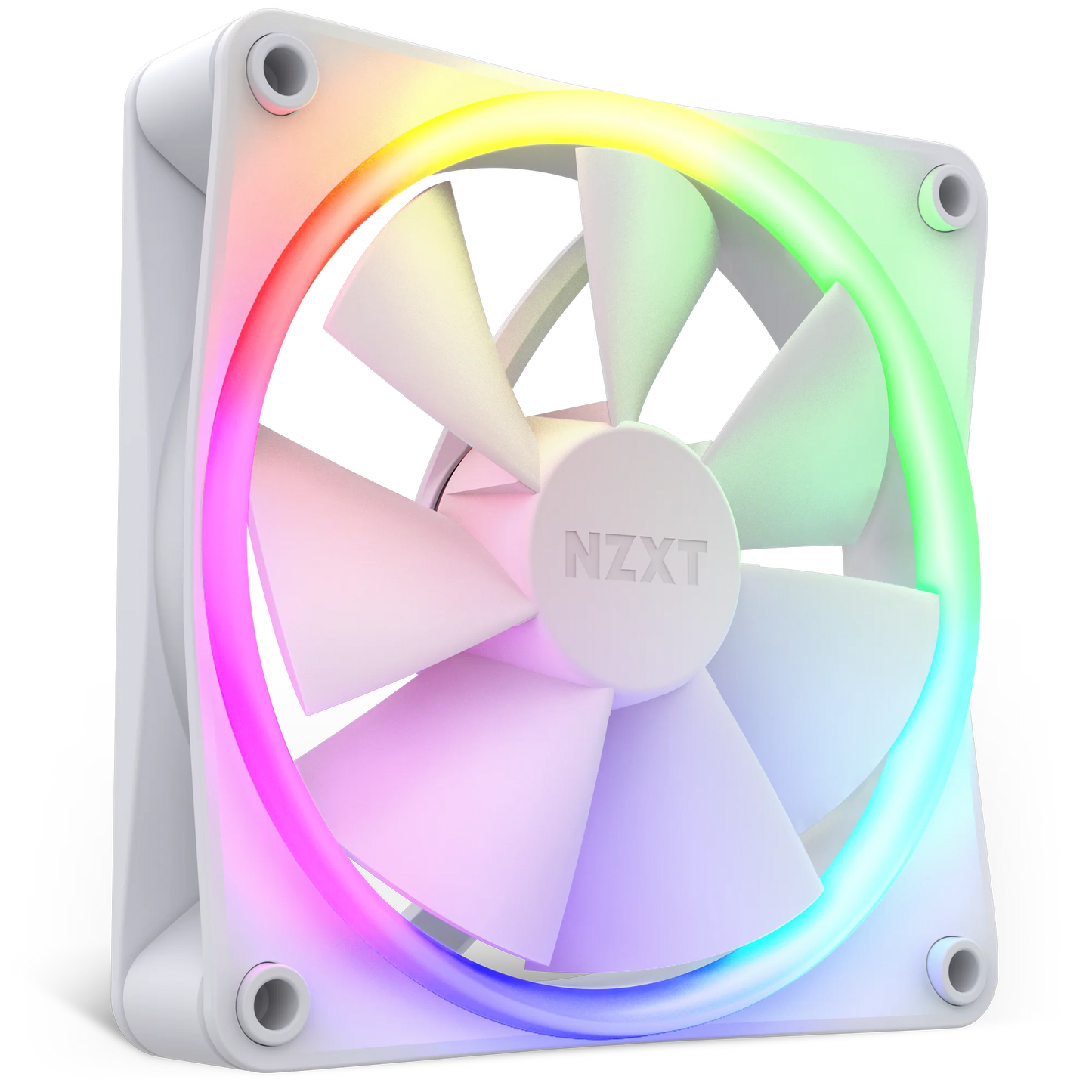 NZXT F120 RGB 120mm PC Fan (White)