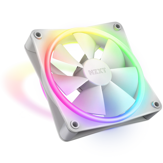 NZXT F120 RGB Duo 120mm PC Fan (White)
