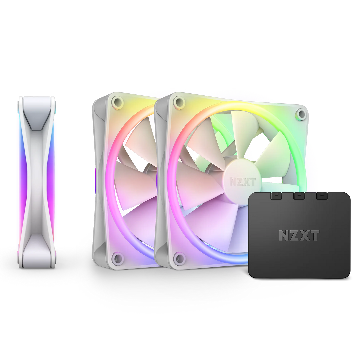 NZXT F120 RGB Duo 120mm PC Fan 3-pack (White)