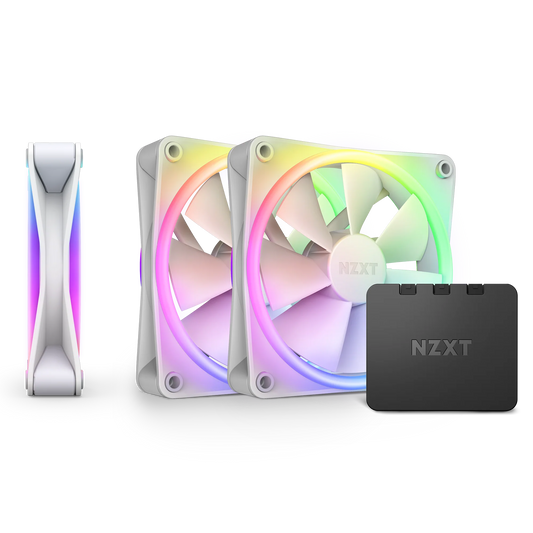 NZXT F120 RGB Duo 120mm PC Fan 3-pack (White)