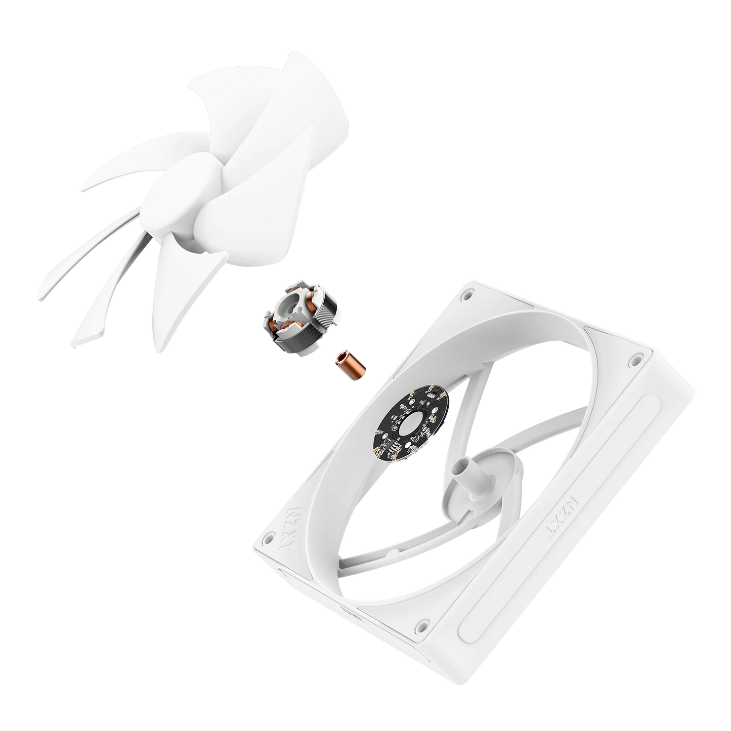 NZXT F140P 140mm Static Pressure PWM PC Fan (White)